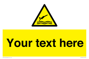 Custom Warning diving area